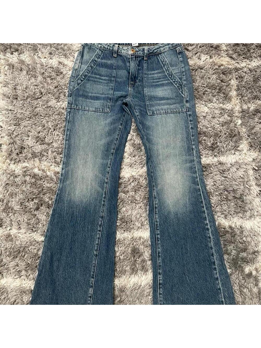 Women's Blue and Navy Jeans